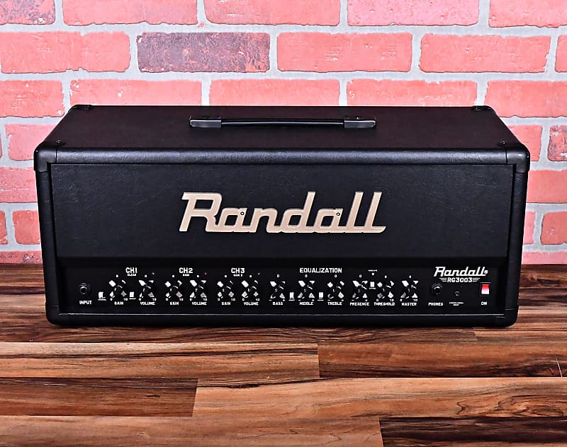 Randall RG3003H 300W 3 Channel Solid State Guitar Amp Head  2023 - Black