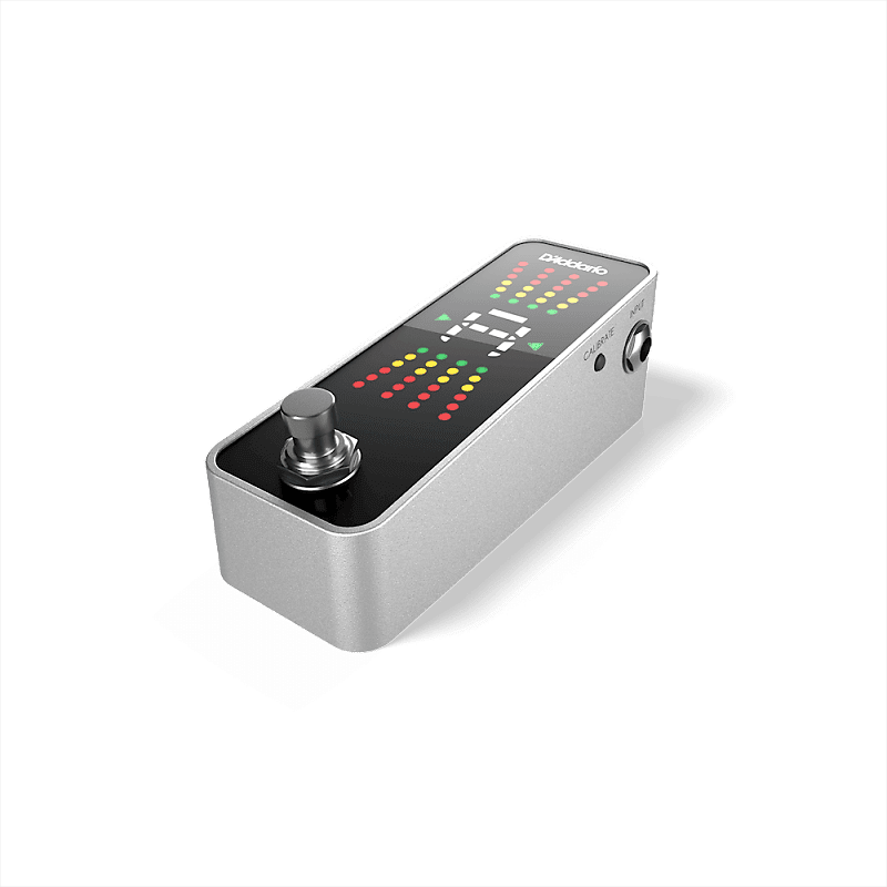 D'Addario PW-CT-20 Chromatic Pedal Tuner 2020s Silver