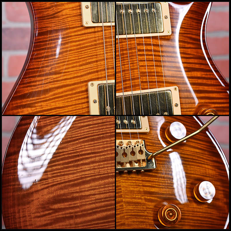 PRS 20th Anniversary Custom 22 Flame Maple Top Violin Amber Sunburst 2005 w/ OHSC