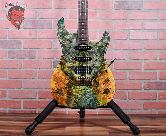 ESP S20-02 Snapper CTM Spot Model One of a Kind Buckeye Burl Epoxy Resin Top Natural Japan 2019 w/OHSC