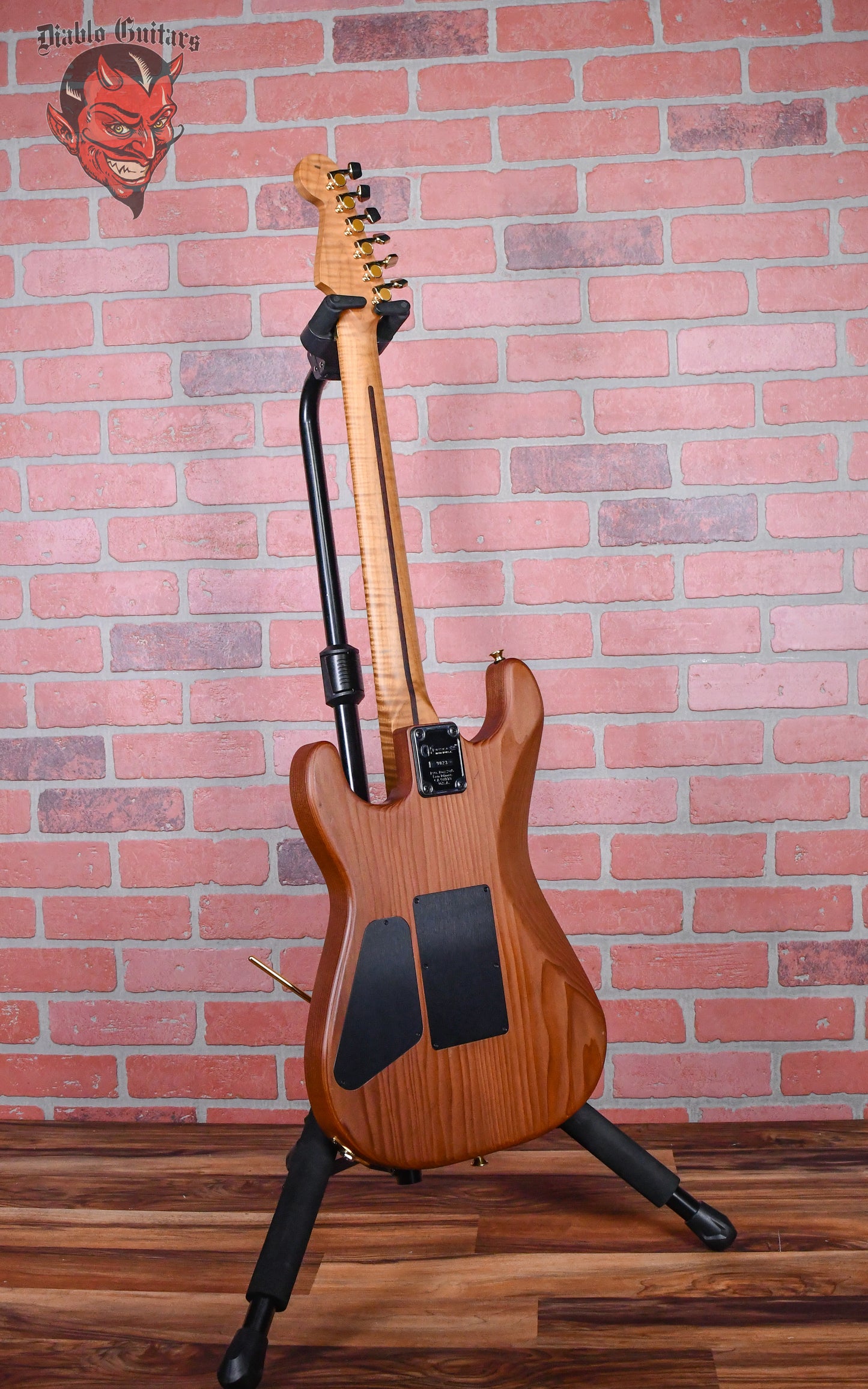 Charvel USA Custom Shop Music Zoo Exclusive Carbonized Recycled Redwood San Dimas Natural Oiled 2012 w/hardshell Case