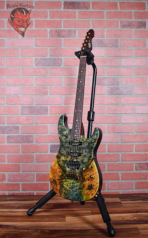 ESP S20-02 Snapper CTM Spot Model One of a Kind Buckeye Burl Epoxy Resin Top Natural Japan 2019 w/OHSC