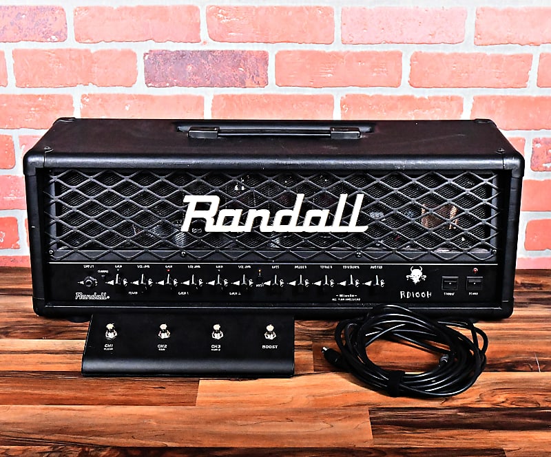 Randall RD100H Diavlo 100W 3 Channel All Tube Guitar Head 2017 - Black