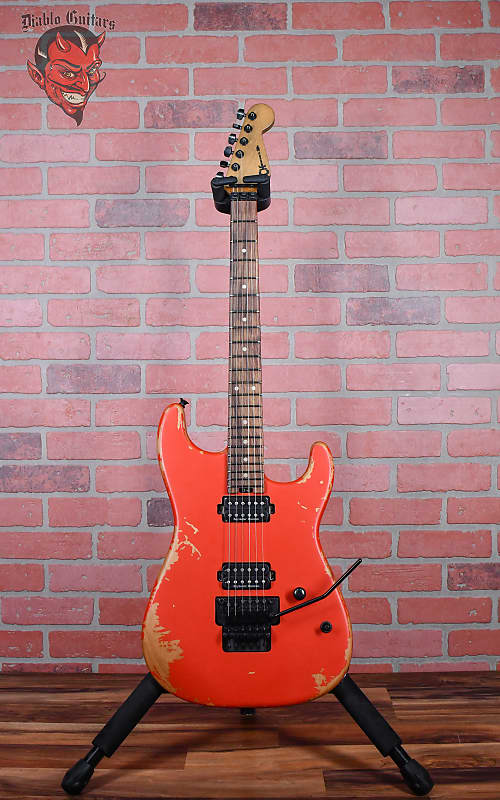 Charvel Pro-Mod Relic San Dimas Style 1 HH FR PF Weathered Orange 2024 w/Gigbag