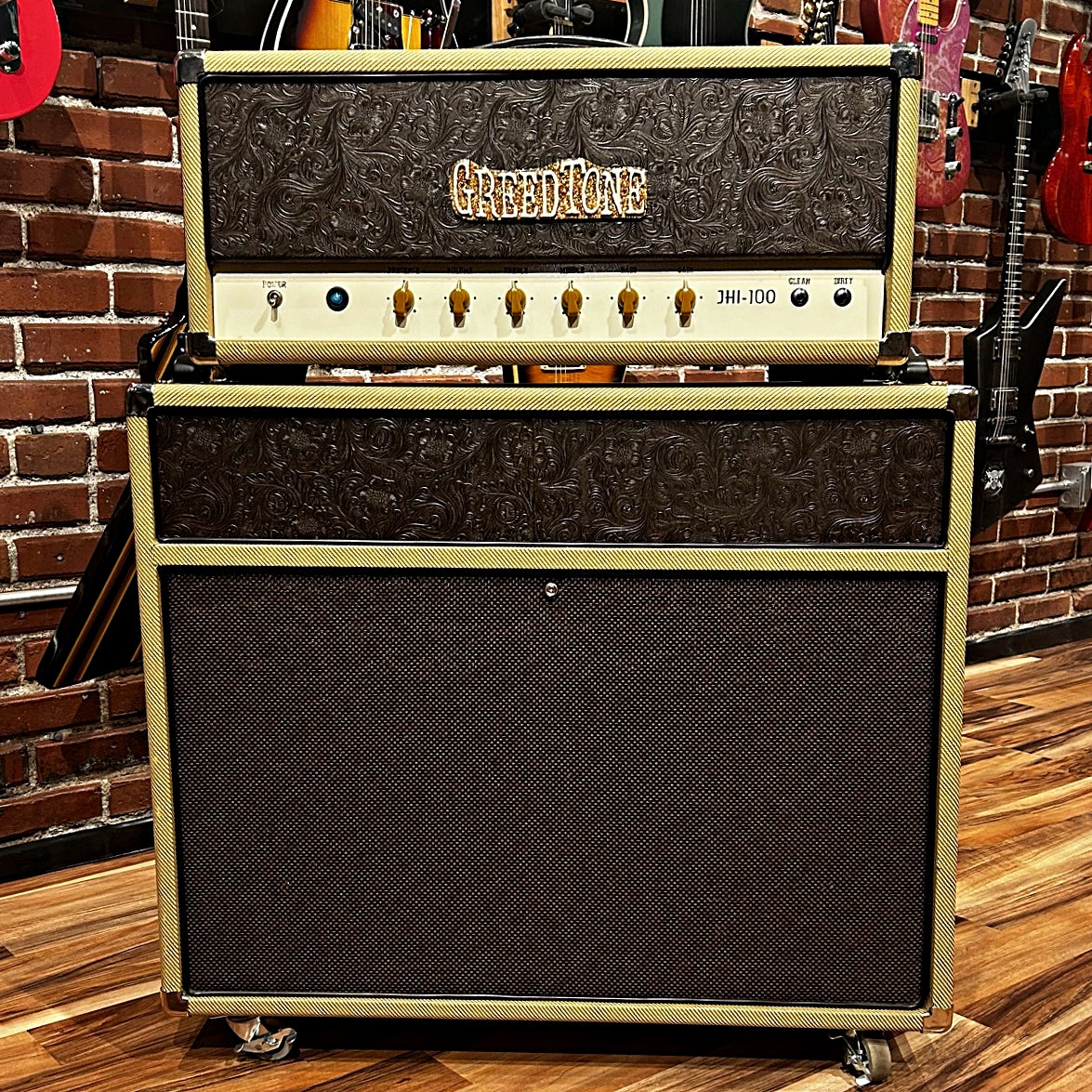 Greedtone JHI-100 100 watt Tube Amp and Matching 2 x 12" Cab