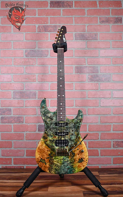 ESP S20-02 Snapper CTM Spot Model One of a Kind Buckeye Burl Epoxy Resin Top Natural Japan 2019 w/OHSC