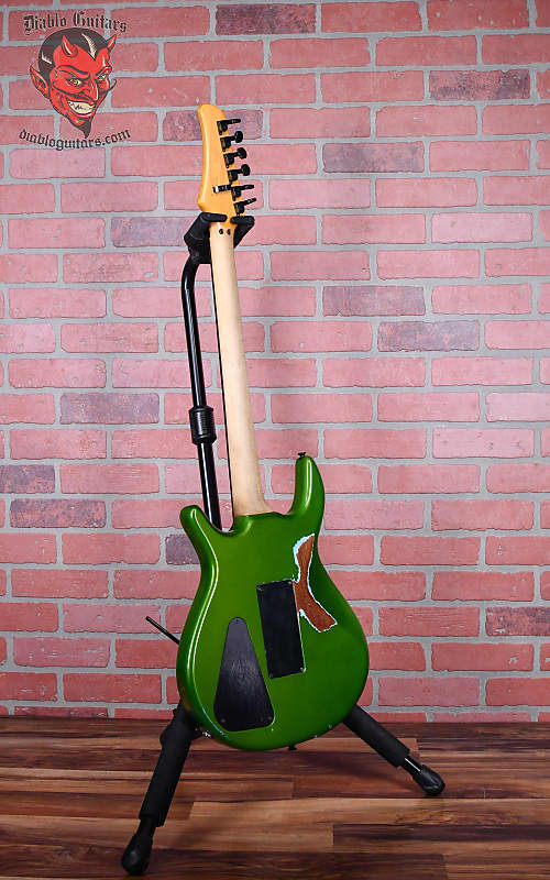 Hamer USA SS2 “BK” Custom Steve Stevens Signature  Metallic Green with Black “BK” Lettering 1987 w/OHSC