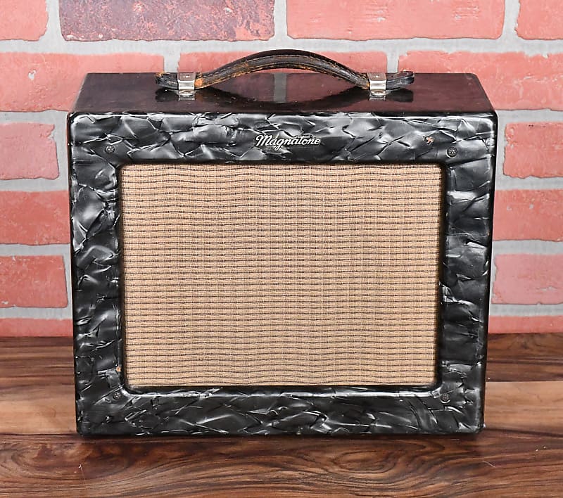 Magnatone Vintage 1954 Starlet Pearloid Box - Model 107 - 5 Watt 8" Amp