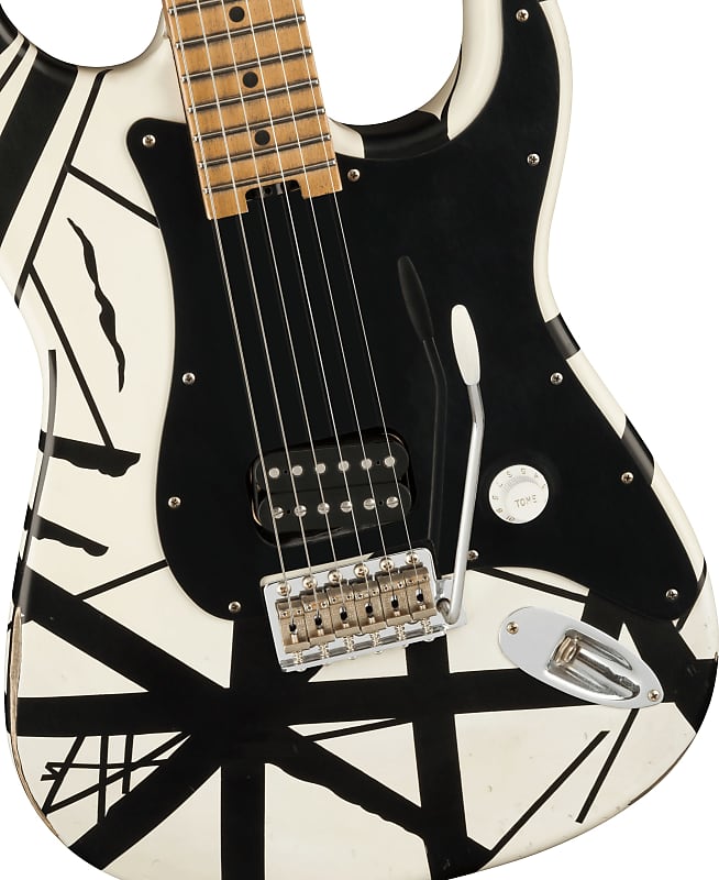 EVH Striped Series '78 Eruption 2022 - Present - Black / White Stripe Relic