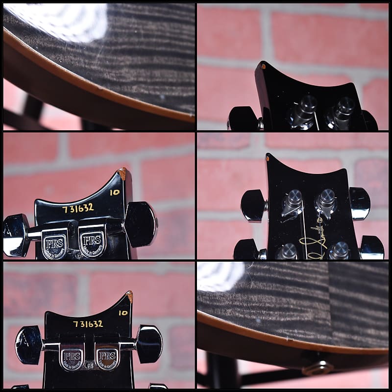 PRS Custom 24 Flame Maple 10 Top Transparent Grey Black 1997 w