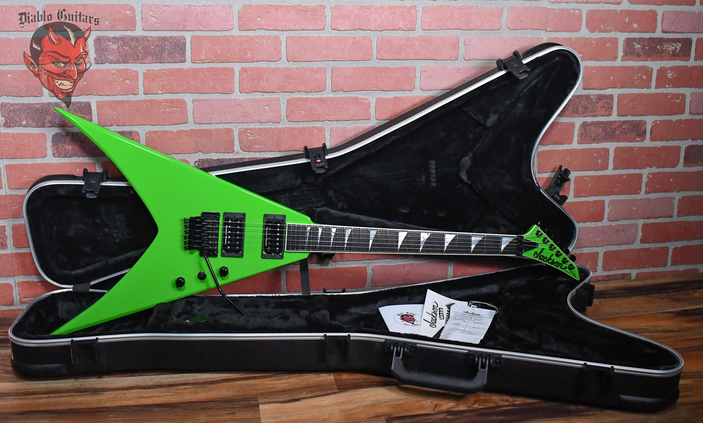 Jackson USA Custom Shop Double Rhoads Master Built by Mike Shannon Kawasabi Green 2015 w/OHSC