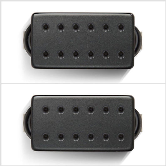 Bare Knuckle Aftermath Humbucker Set with Black Covers/ Black Bolts 53mm Trem Spaced