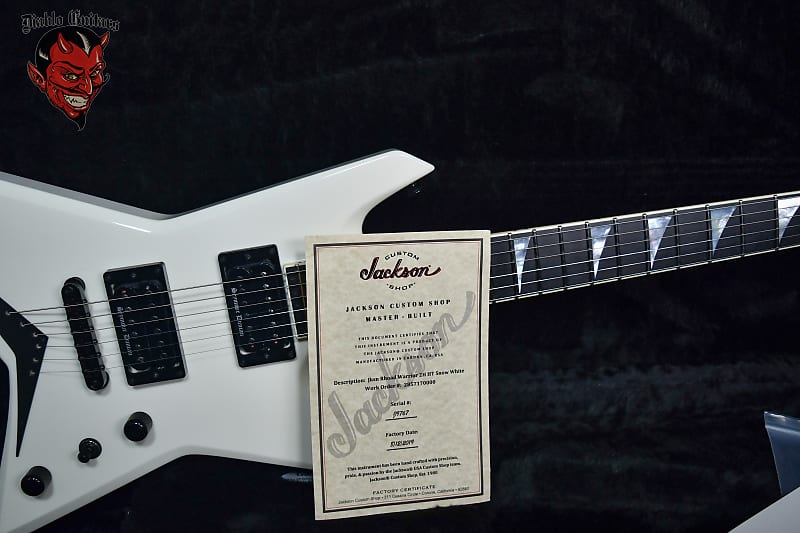 
                      
                        Jackson USA Custom Shop Master Built Rhoad Warrior 2H HT Snow White 2019 w/OHSC
                      
                    