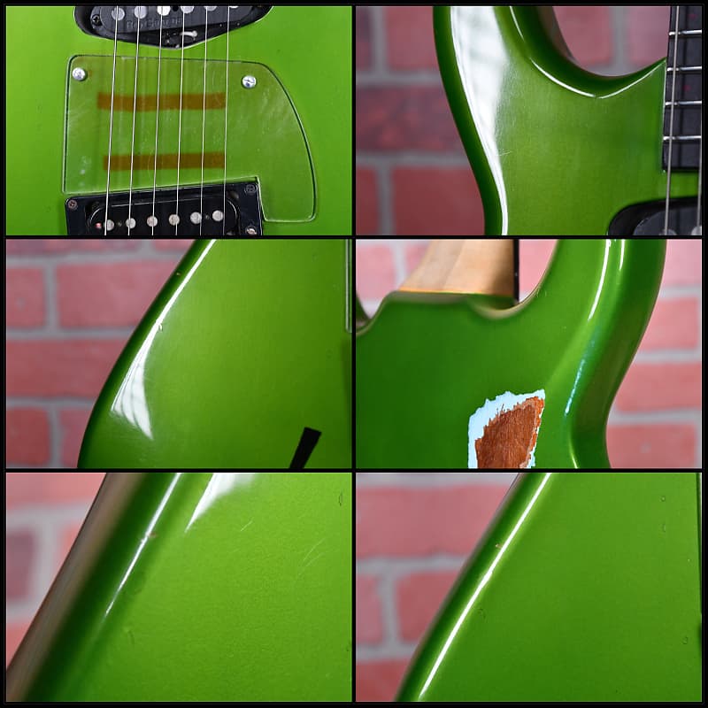 Hamer USA SS2 “BK” Custom Steve Stevens Signature  Metallic Green with Black “BK” Lettering 1987 w/OHSC