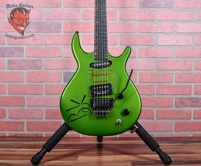 Hamer USA SS2 “BK” Custom Steve Stevens Signature  Metallic Green with Black “BK” Lettering 1987 w/OHSC