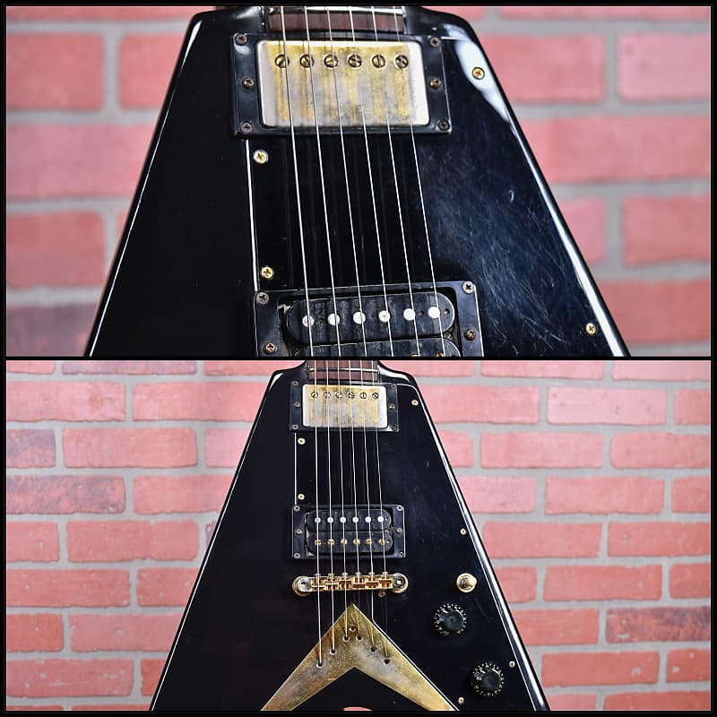 Gibson Heritage Series ‘58 Korina Flying V Ebony 1982 w/OHSC