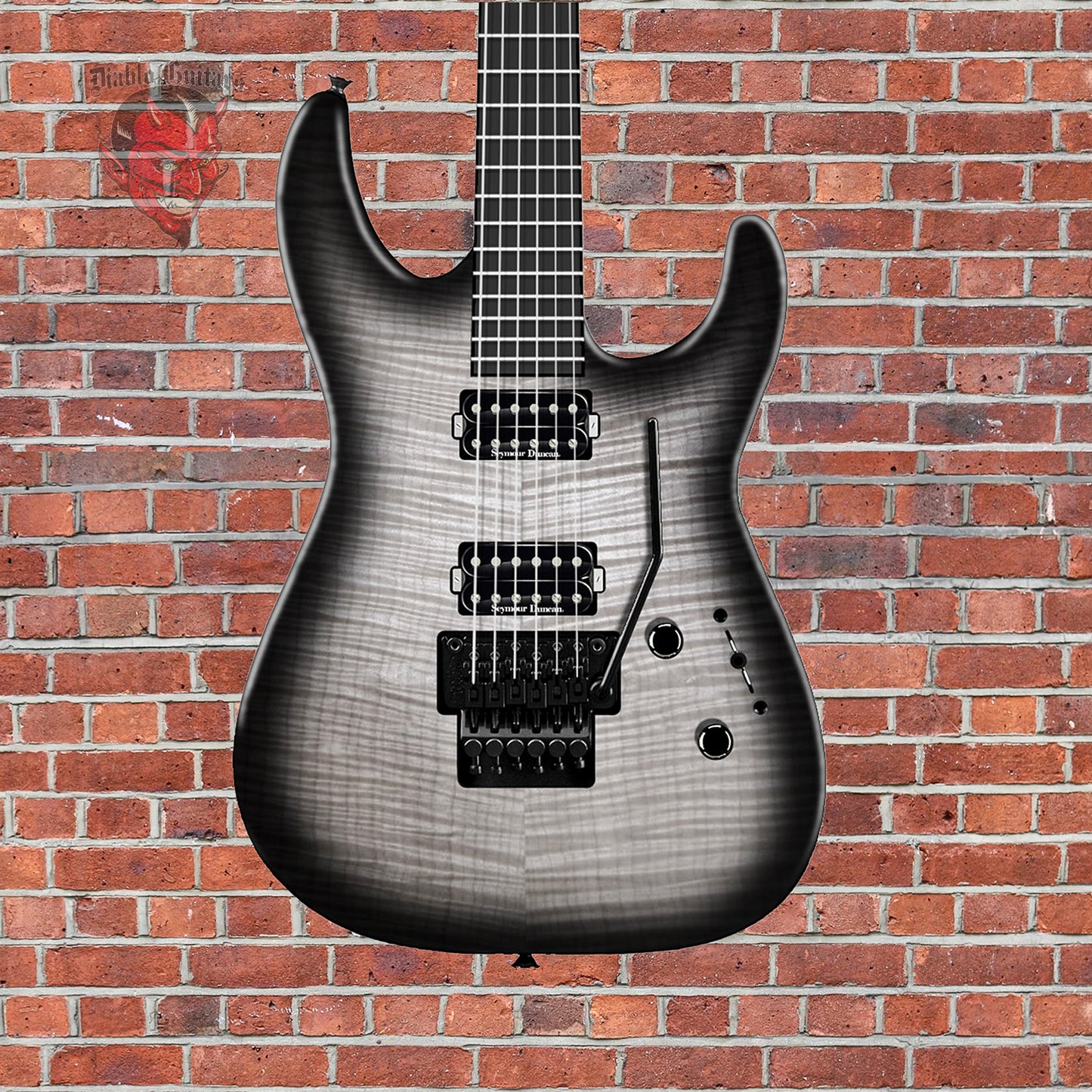 (Pre-Order) Jackson USA Custom Shop SL2H Soloist Matte Satin Trans Black Burst W/Matching Reverse Headstock Stainless Steel Frets 2025