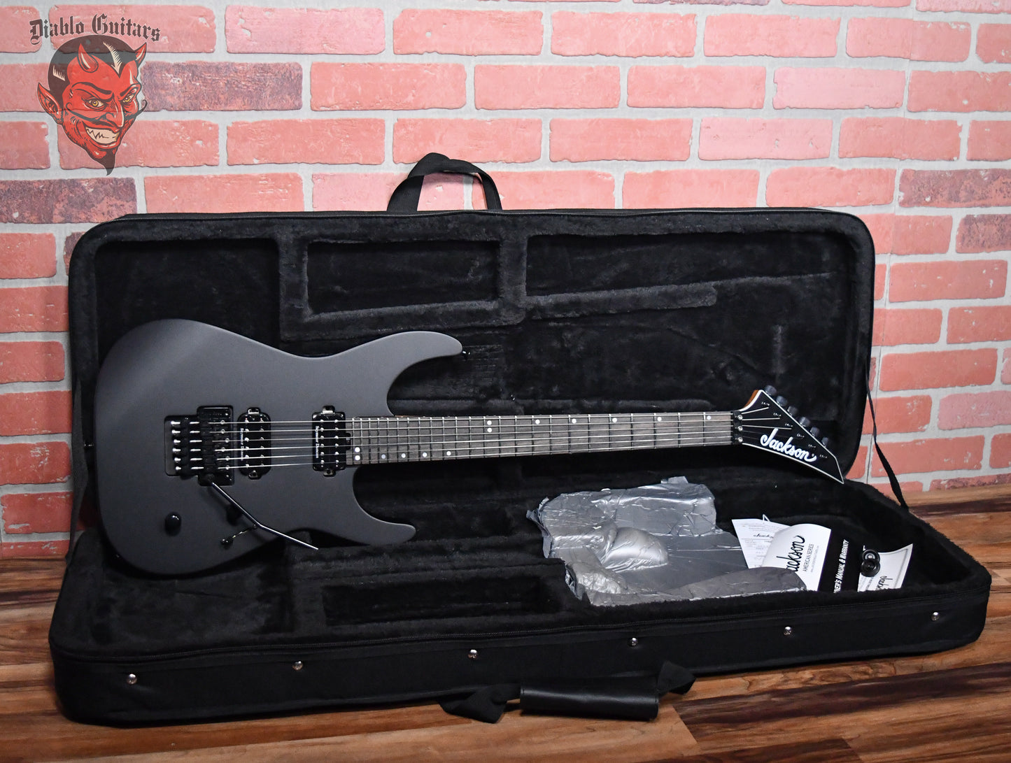 Jackson American Series Virtuoso  Satin Black 2023 w/Original Foam Core Case