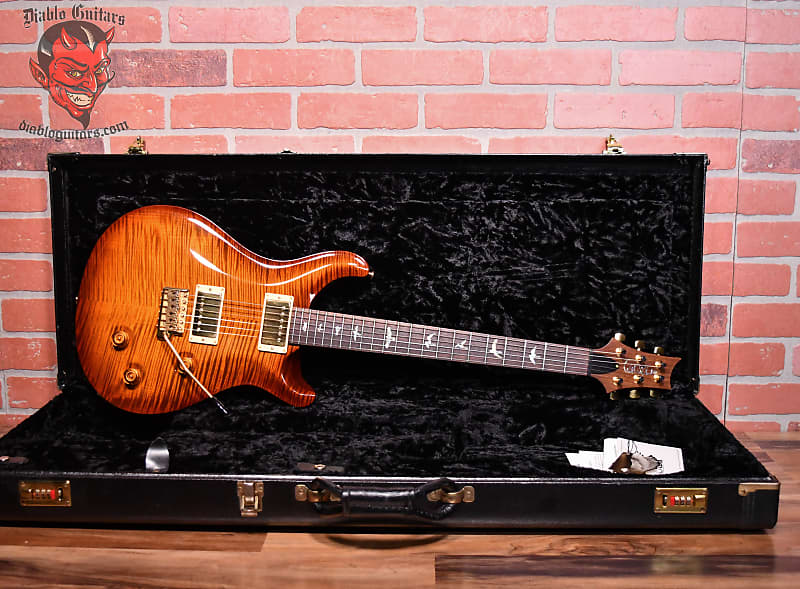 PRS 20th Anniversary Custom 22 Flame Maple Top Violin Amber Sunburst 2005 w/ OHSC