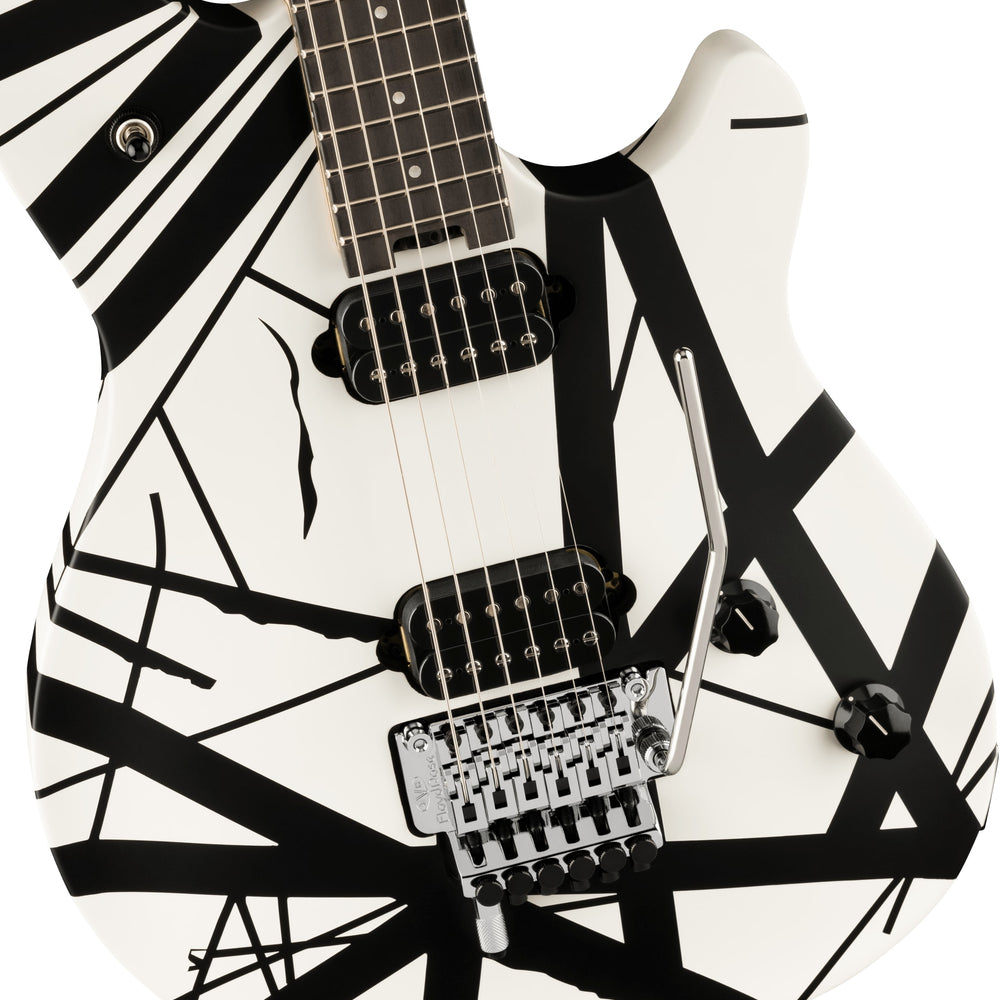 
                      
                        EVH Wolfgang Special Striped with Ebony Fretboard Satin White/Black Stripes 2024 w/EVH Gig Bag
                      
                    