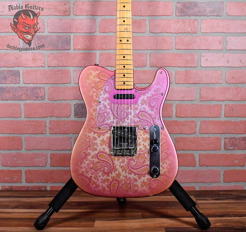 Fender Vintage Telecaster 1968 Conversion Refin Pink Paisley w/OHSC