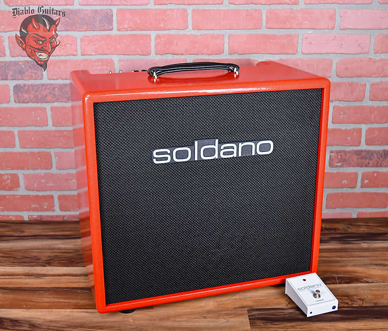 Soldano Custom Shop SLO30 30watt All Tube 112 Combo Red Sparkle Tolex with Black Grill and Black Chicken Head Knobs