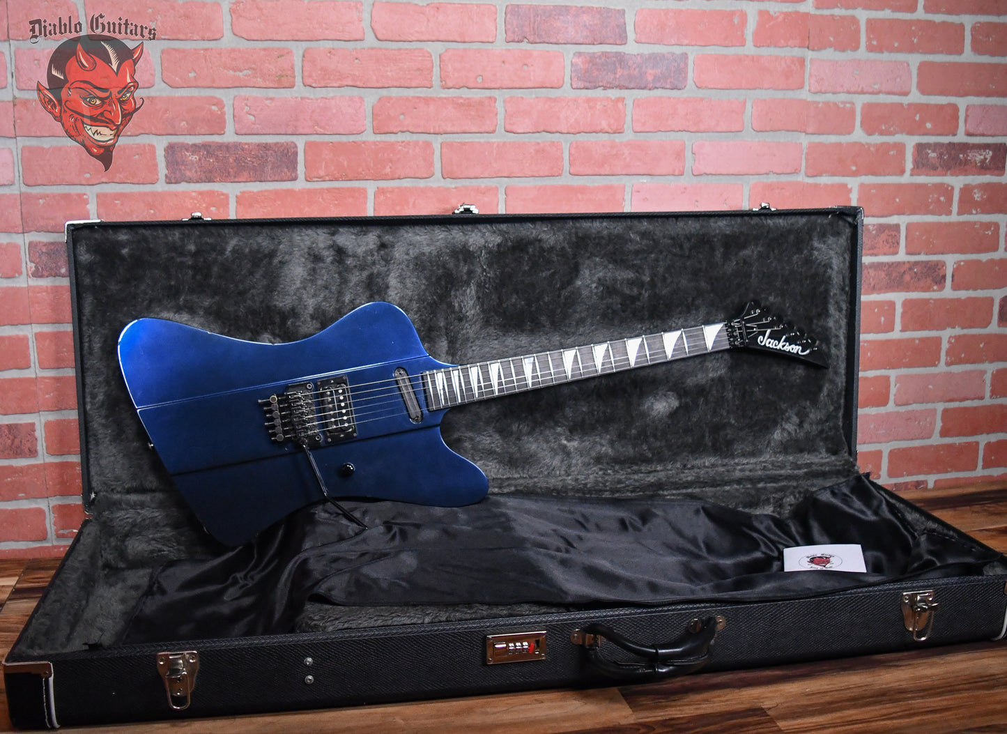 Jackson Custom Firebird One Off Employee Build Cobalt Blue Metallic 1987 w/Fitted Hardshell Case