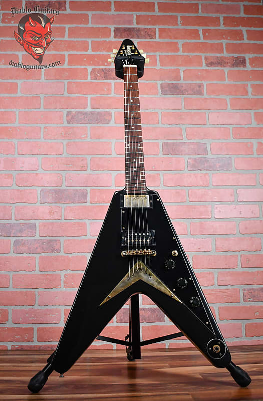 Gibson Heritage Series ‘58 Korina Flying V Ebony 1982 w/OHSC